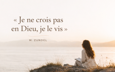 Croire à Dieu ou vivre en Dieu ?